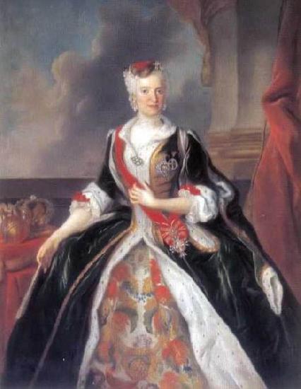 Louis de Silvestre Portrait of the Queen Maria Josepha in Polish costume oil painting image
